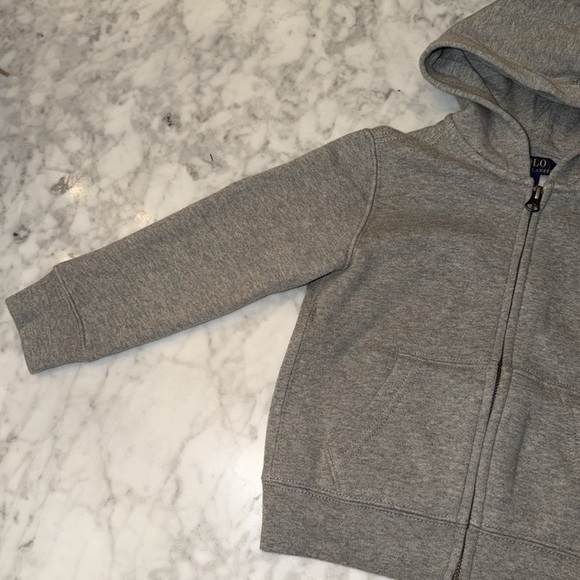 Polo by Ralph Lauren Kids Gray Hoodie 3T - Picture 6 of 11